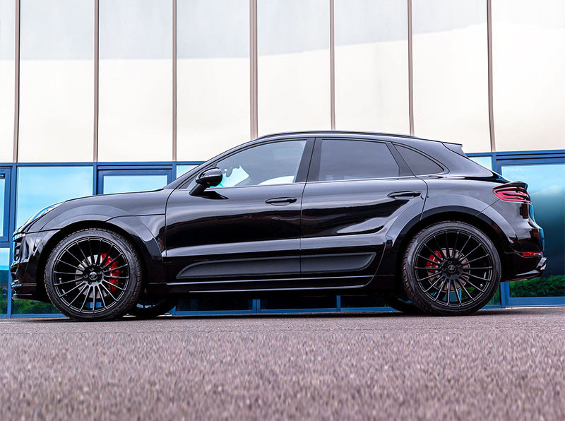 Runde For PORSCHE MACAN Modify HAMANN Style Wide Body Kit Front Lip Rear Lip Side Skirt Rear Wing Wide Wheel Eyebrow