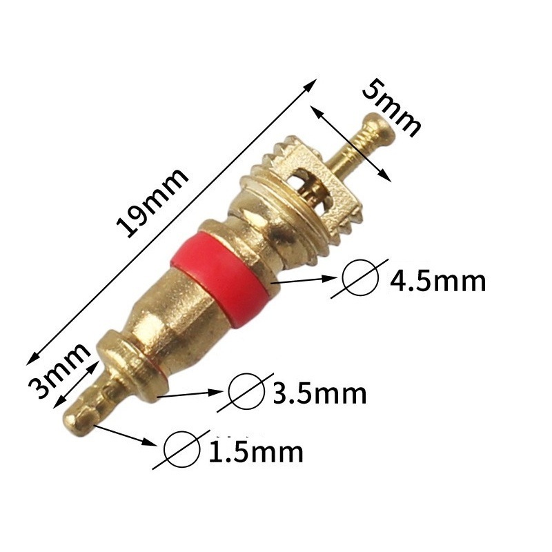 Auto Truck Tubeless Replacement Brass/nickel Plated Copper Tire Valve Core