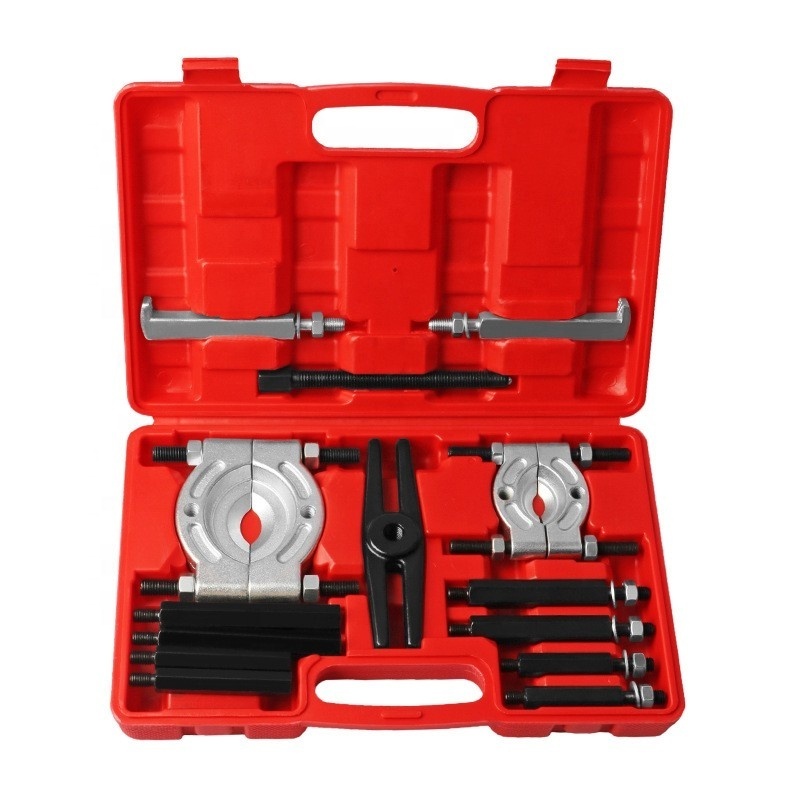 14Pcs  Bearing Separator Puller Set  Splitters Remove Bearings Kit Two Hydraulic Puller Sets Bearing Puller Separator Tool