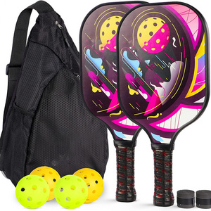 Pickleball Paddles Set , Polypropylene Honeycomb Composite Core with Fiberglass Surface Gifts for Men Women