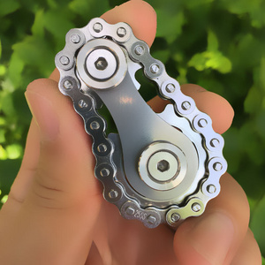 Fidget Spinner SprocketsChains EDC metal spiral spinner