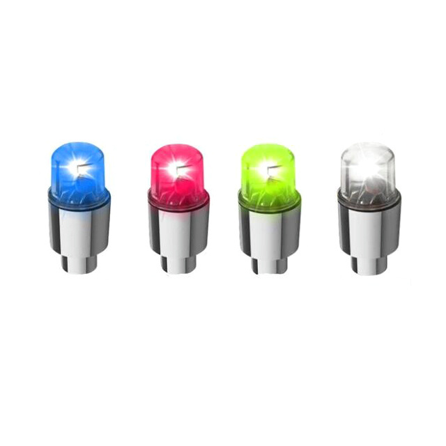 sunsoul universal fluorescent cars tire valve caps 4pcs motorcycle bike tire valve caps car led light for wheels