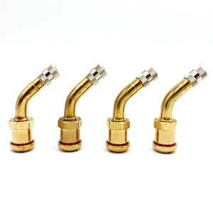 Brass Truck Tire Valve Stems caps for V3.22.1 9.7mm Hole Aluminum Wheel Rim 58MS