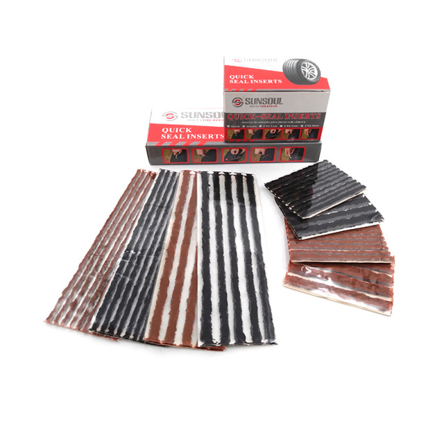 Sunsoul Insert Soft Puncture Automotive tubeless tyre puncture repair strip Strings Tire Seal Rubber