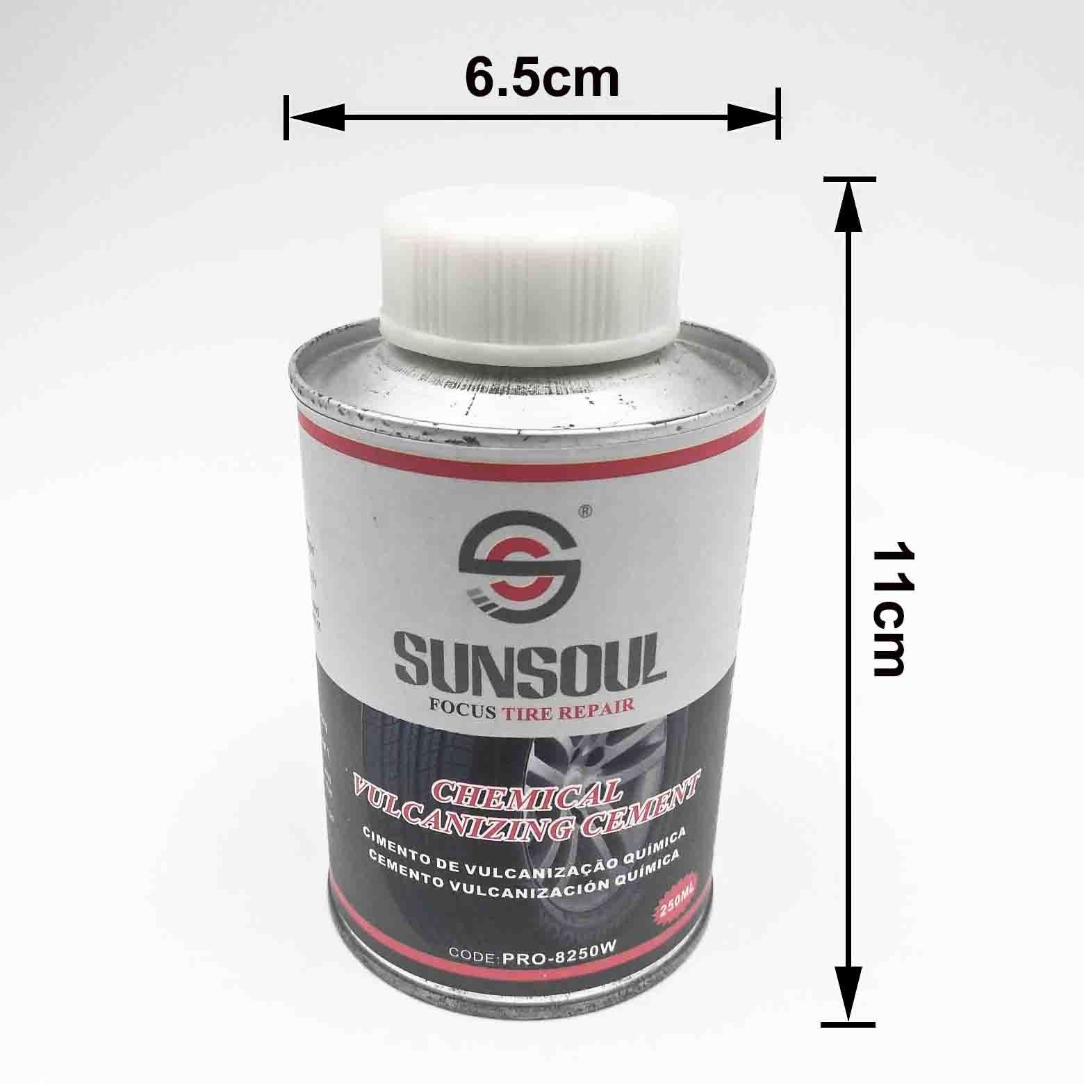 Sunsoul Professional Best Price Solution Cold Vulcanizing Tyre Cement Car Tire Glue Repair Adhesive