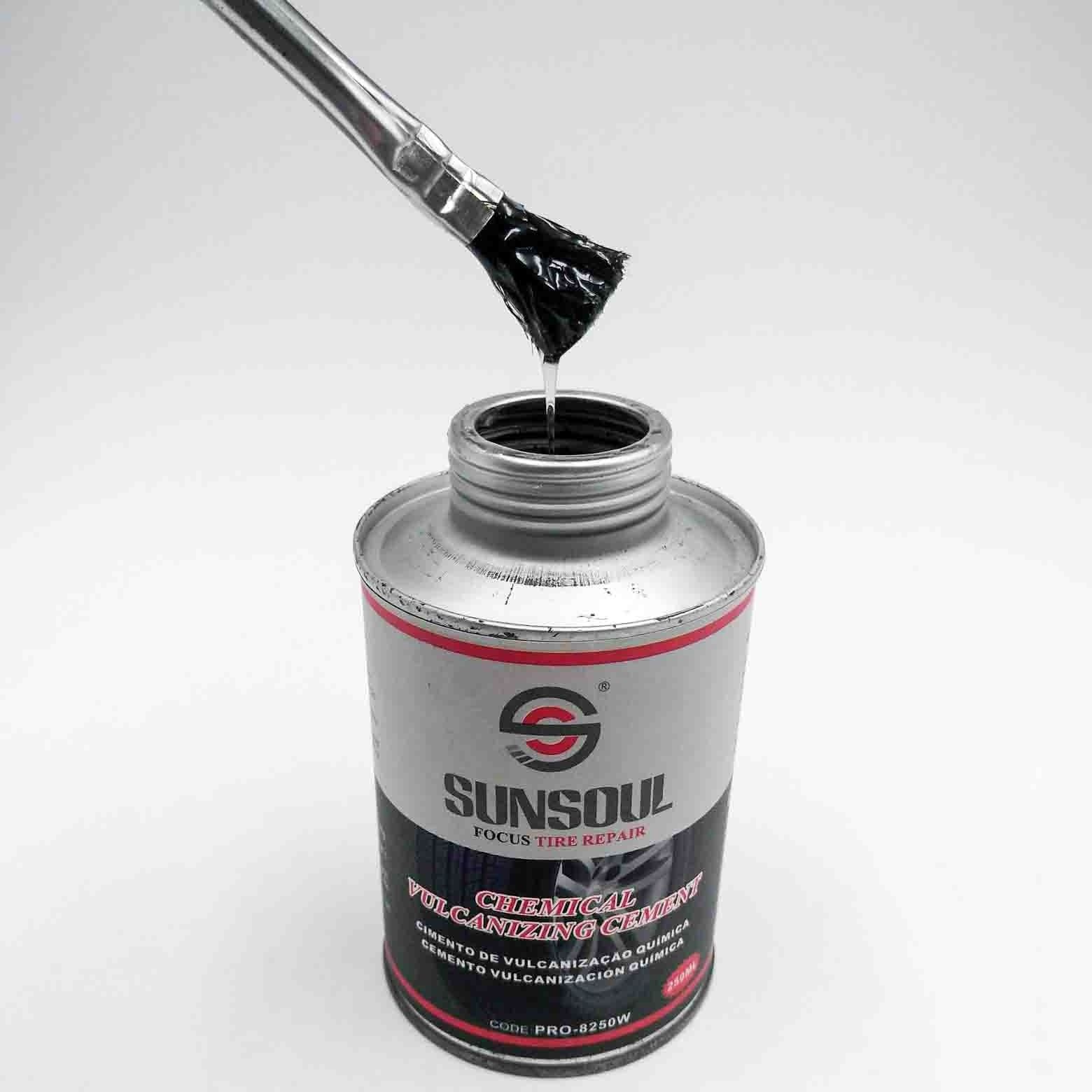 Sunsoul Professional Best Price Solution Cold Vulcanizing Tyre Cement Car Tire Glue Repair Adhesive