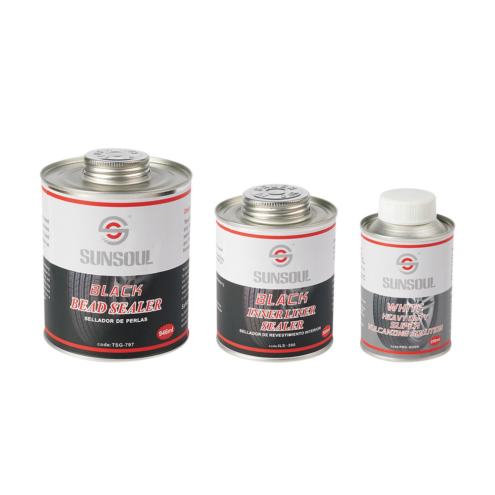 Repair liquid bead sealer glue to seal tire