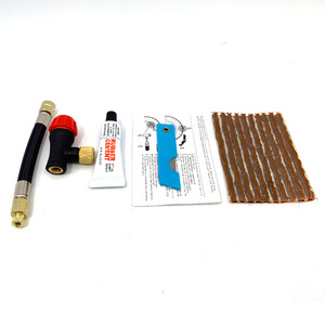 Gas Cylinder Co2 Tubeless Tire Plug Kit Motorcycle Repair