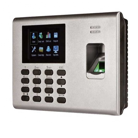 Factory Analog Punching Card Time Recorder Employee Fingerprint Recording Attendance Machine