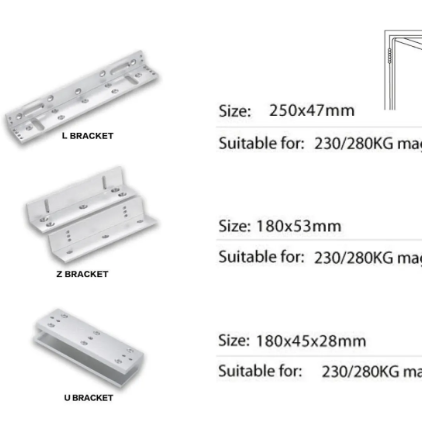 Sebury Metal RFID Keypad + Exit Button + Key Fobs + Electric Magnetic Door Lock 180KG/280KG Access Control System Kit