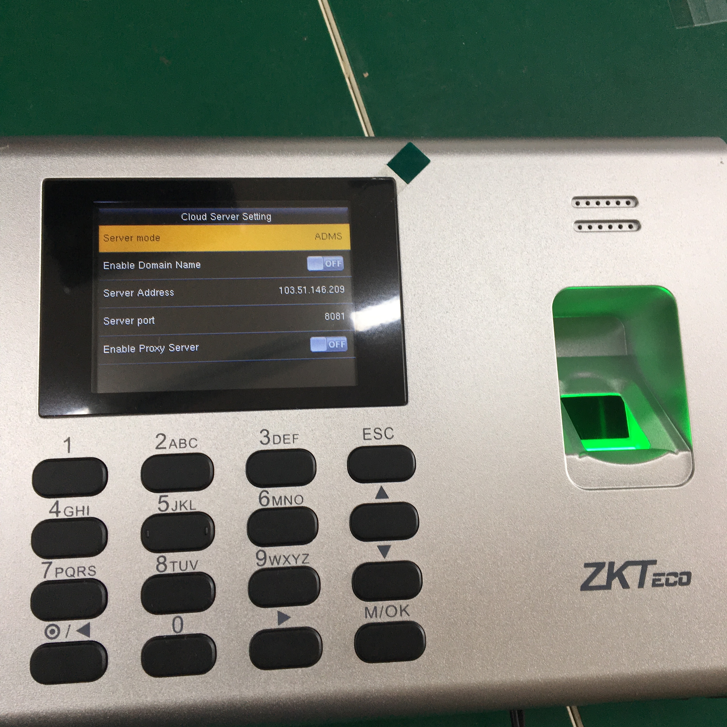 Factory Analog Punching Card Time Recorder Employee Fingerprint Recording Attendance Machine