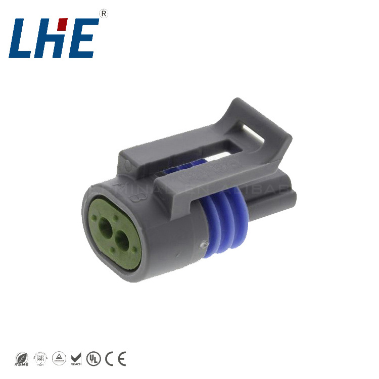 Delphi Pa66 Gf25 Automotive Plug Connectors Obd2 Connector Plug 12162197 Female Adapter