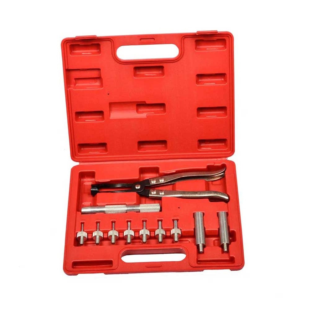 Universal 11Pcs Valve Stem Seal Plier Remover Installer Kit Auto Seating Pliers Hand Tool