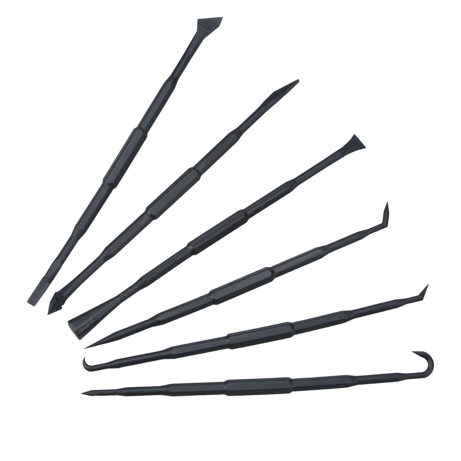 6PCS Non Marring Pick Pry Bar Set Protect Fastener O Ring Seal Removal Tool