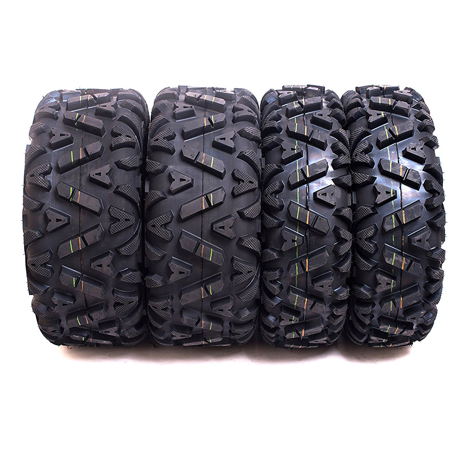 Set of 4 Sun.F A033 Front&Rear ATV Tyre 25x8-12 & 25x10-12