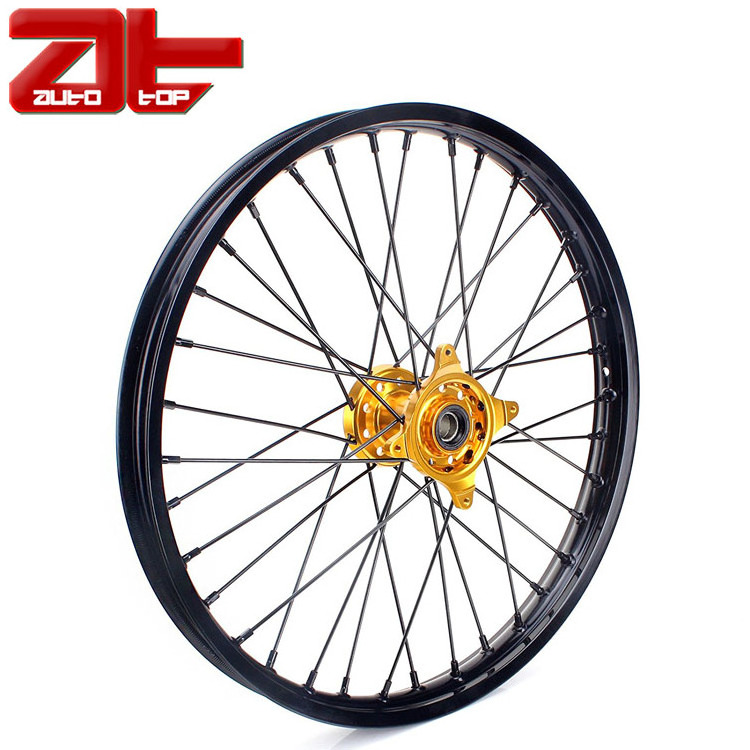 Wheel 1.40X14  Universal Motorcycle Black Rim Forged Motocross Wheel Set