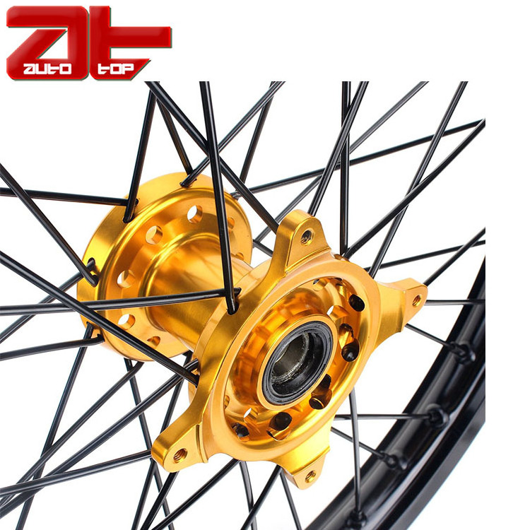 Wheel 1.40X14  Universal Motorcycle Black Rim Forged Motocross Wheel Set