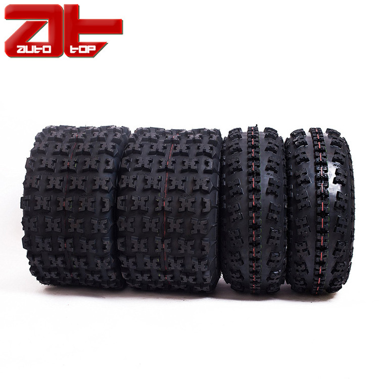 Hot Sale Set of 4 ATV Tires, Durable Tubeless A027 Sport ATV Tires 22x7-10 Front & 22x10-10 Rear