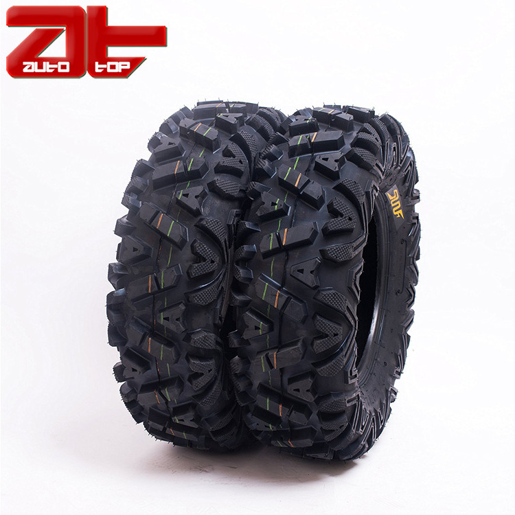 Hot Sale Natural Rubber 6PR Sport ATV Tires 25x8-12 Front & 25x10-12 Rear, Set of 4 Pattern A033 ATV Tires