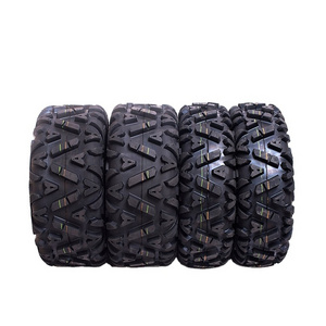 Hot Sale Natural Rubber 6PR Sport ATV Tires 25x8-12 Front & 25x10-12 Rear, Set of 4 Pattern A033 ATV Tires