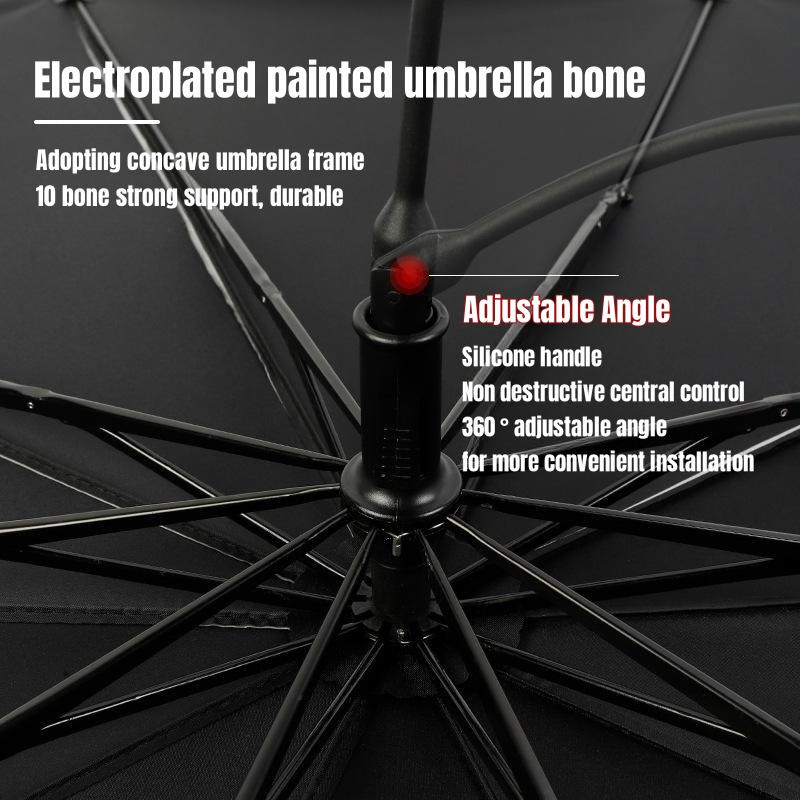 Silicone Soft Handle UV protection car umbrella window solar sunshade foldable windshield umbrella for tesla