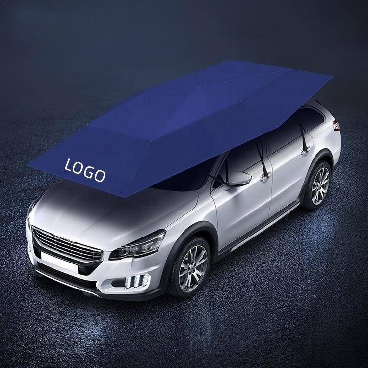 4.2m 4.8m 5.2m UV protection automatic folding sun shade covering roof car cover umbrella sunshade with remote