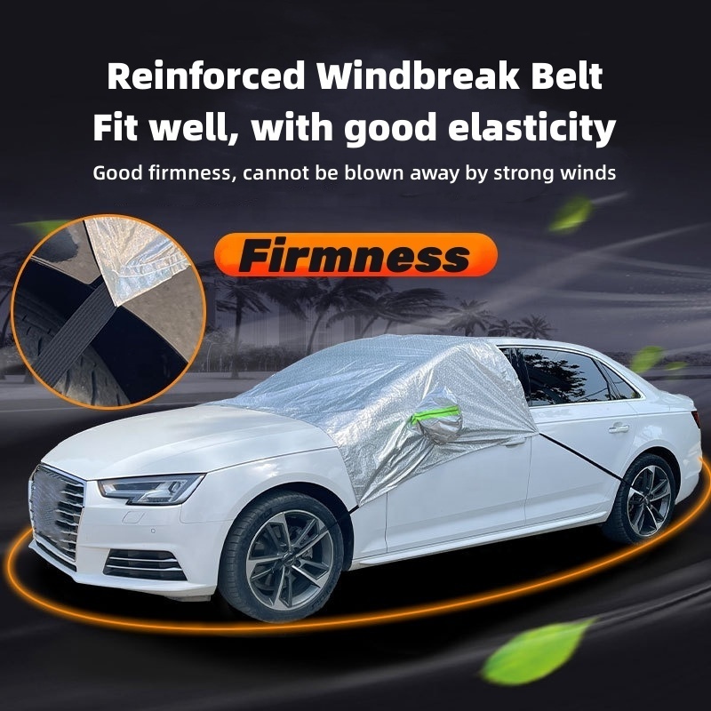 Large Thick Aluminum Foil Cotton Multi Layer Outdoor Car Windscreen Heated Snow Windshield Cover