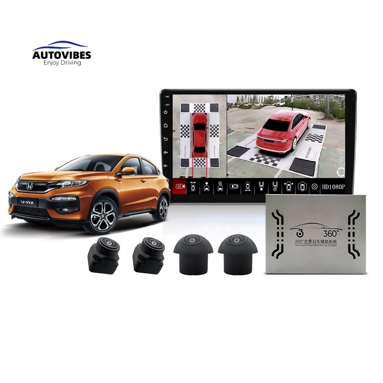 2D 3D Automatic Calibration 360 Car Camera Panoramic 360 Panoramic Car Camera Full Set Car Reverse Camera With Screen