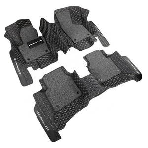 Easy Wash 5D Foot Carpet Heel Pad Anti Slip Mat Car Wholesale Branded for Bmw Audi Black Waterproof Leather Set Car Mats