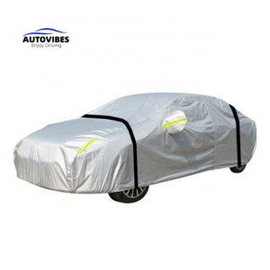 Aluminum Film Cotton Thickened Car Cover Fabric Waterproof for Retractable Cover Picup Car Tundra Hail Protection Car Cover