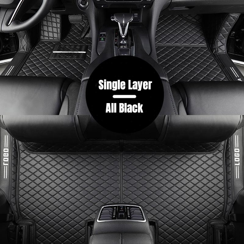 Easy Wash 5D Foot Carpet Heel Pad Anti Slip Mat Car Wholesale Branded for Bmw Audi Black Waterproof Leather Set Car Mats