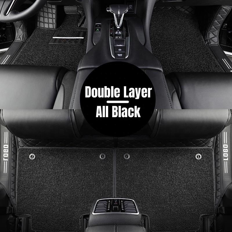 Easy Wash 5D Foot Carpet Heel Pad Anti Slip Mat Car Wholesale Branded for Bmw Audi Black Waterproof Leather Set Car Mats