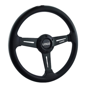 Car stir Volante deportivo de coche pc leather Classic Kart Custom Game Sports Racing Leather Type logitech g29 steering wheel