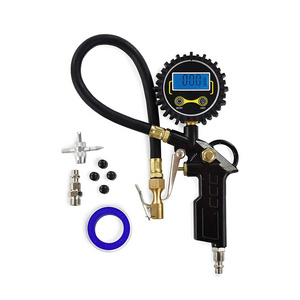 3-in-1 Automatic Digital Tire Inflator Pressure Gauge Meter for Car SUV Truck Motorcycle Bicycle