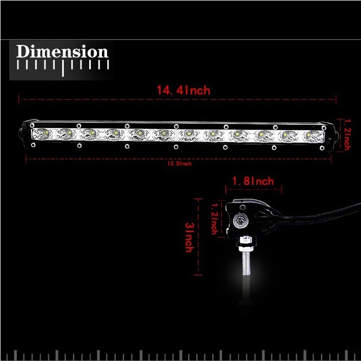 offroad accessories led work light bar 4x4 LED bulbs for cars spotlight 12 volt car led lights trailer tractors atv light