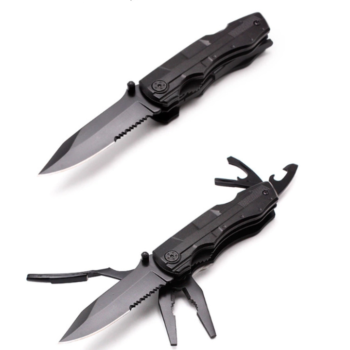 Multifunction Outdoor Stainless Steel 6 in 1 folding pliers Tool compact tool Knife pliers tool set