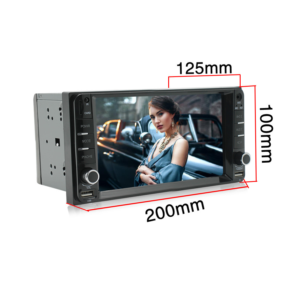 Android Car Radio Player for Car 7 inch 2 Din Car Stereo Audio GPS Navigation Multimedia Video DVD Player Autoradio