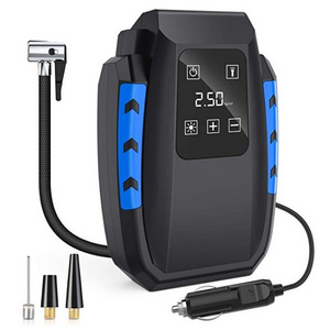 Car Air Pump Car Air Compressor Handheld Portable digital Tire pump Inflator with LED Light