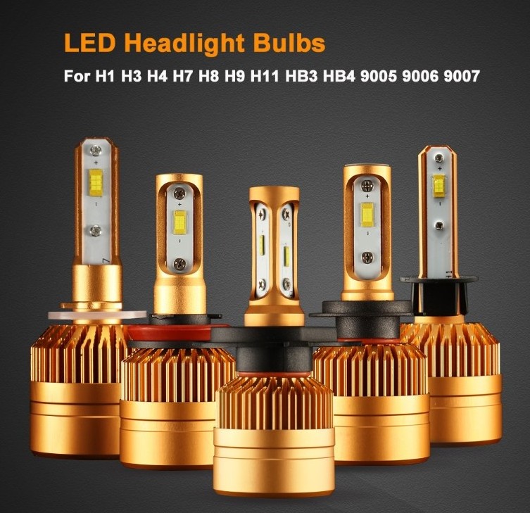 H7 LED H1 H4 H3 H11 H8 H9 H27 880 881 9005 9006 HB3 HB4 LED Headlight Bulbs With 1515 Chips 12V Car Light Auto LED Lamp