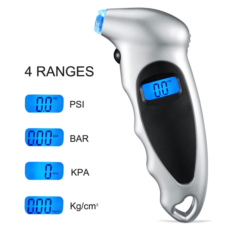 150 PSI 4 Settings Digital Tire air Pressure Gauge with LCD display for Car Truck Bicycle