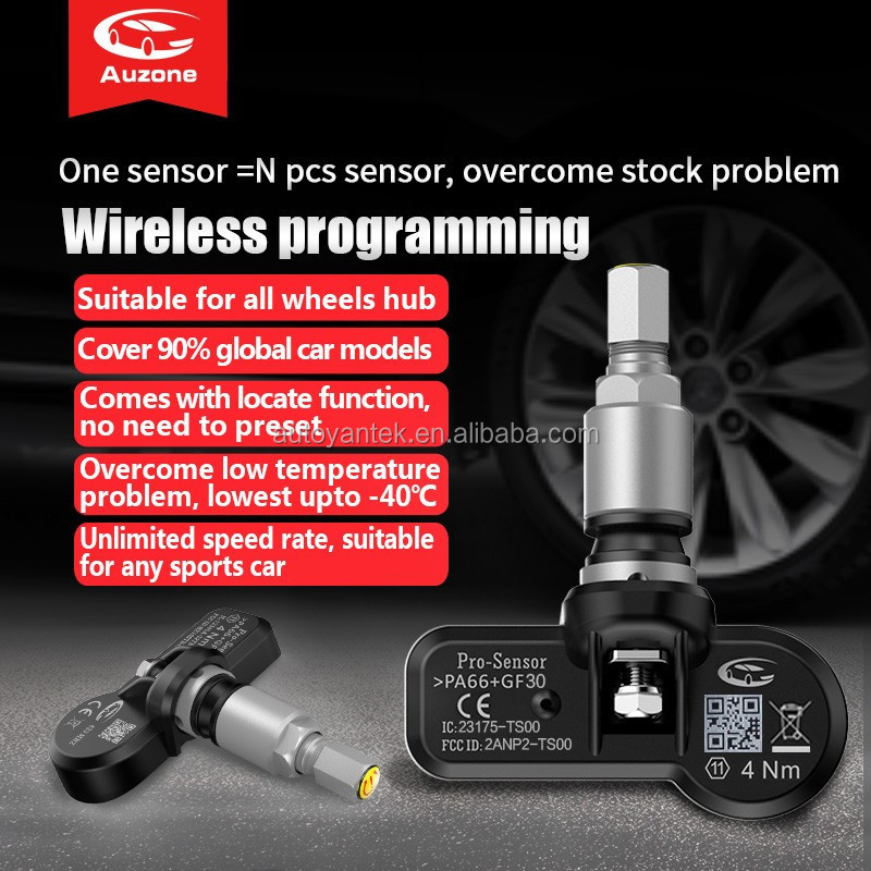 Built-in TPMS Tire Pressure System Universal TPMS Sensors Programmable Sensor 315Mhz 433.92Mhz