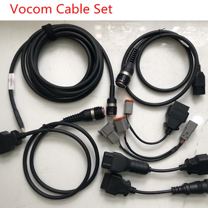 Whole Set VOL-VO Vocom Cable 88890304 88890305 88890306 with Penta Cable used for Vocom 88893000 88894000 Excavator Tool