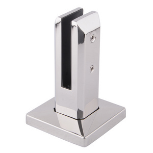 Square Stainless Steel Glass Fencing Adjustable Spigot