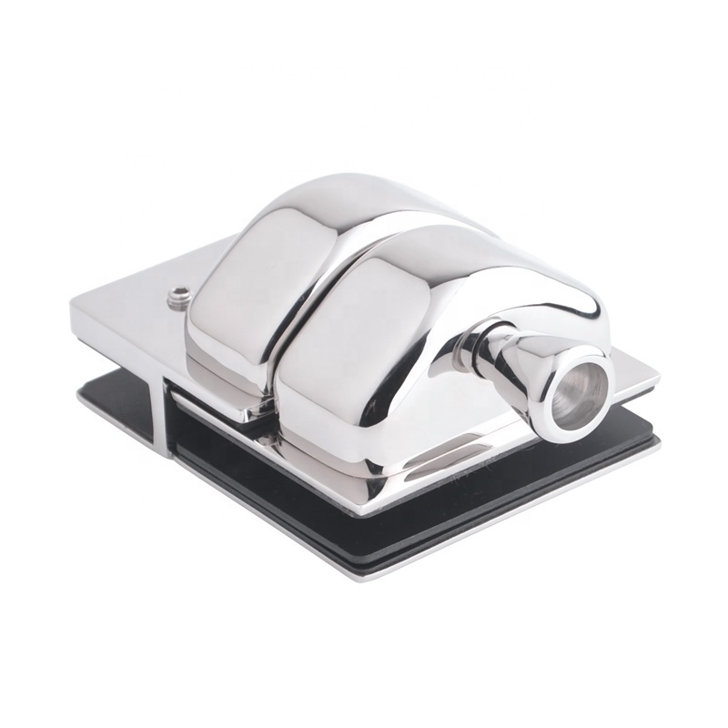 Polished Complete Stainless Steel Glass to Glass 180 Degree Latch