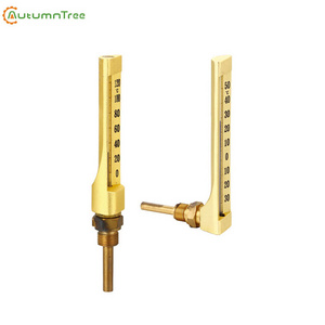 Anti-corrosion pipe V-Shape Industrial Glass Thermometer