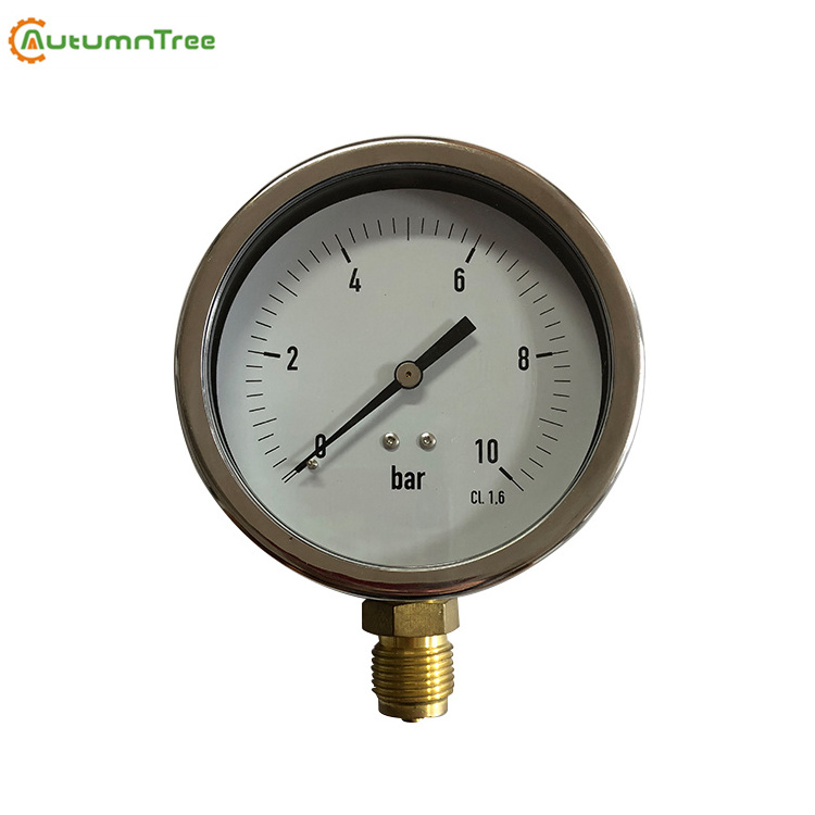 63MM Lpg Gas Cylinder Liquid Filled Vacuum Pressure Gauge Manometers