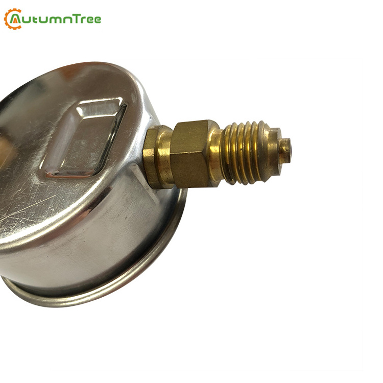 63MM Lpg Gas Cylinder Liquid Filled Vacuum Pressure Gauge Manometers