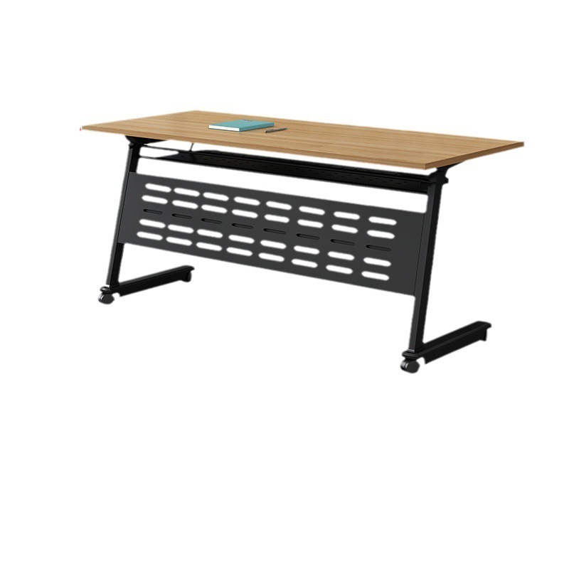 Mobile Training Flip Top Table Folding Table With Lock Casters For Office and School Use