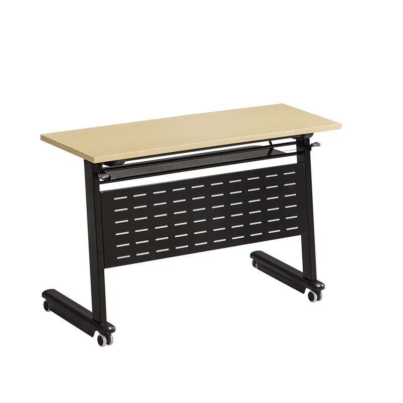 Mobile Training Flip Top Table Folding Table With Lock Casters For Office and School Use