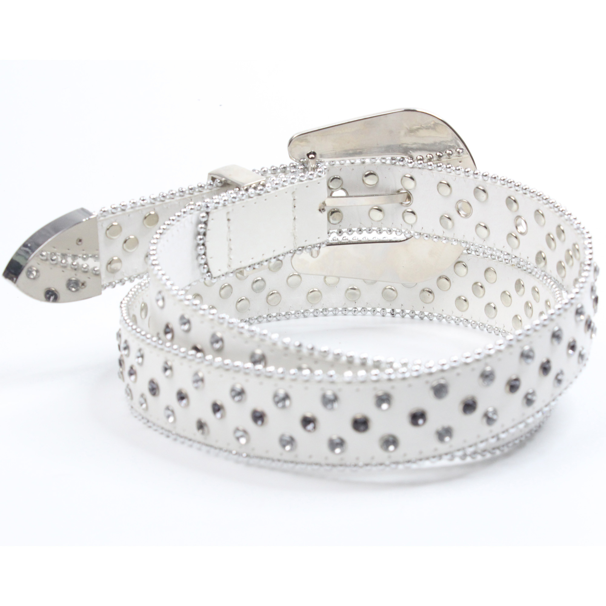 New luxury crystal women leather belt men unisex diamond studded belt bb simon belts